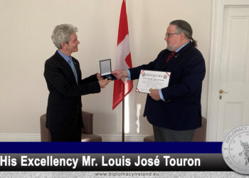 Veteran Swiss Diplomat, Ambassador Louis-José Touron Conferred with Diplomatic Service Medal with Honours