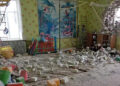 Russian Controlled Forces Use Artillery to Destroy Ukrainian Pre-School