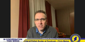 LIVE from Polish Border – UNHCR Senior Spokesperson Chris Melzer Speaks with Miceal O’Hurley